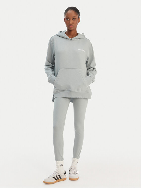 adidas adidas Set majica dugih rukava i leggins Leisure KB8448 Zelena Regular Fit