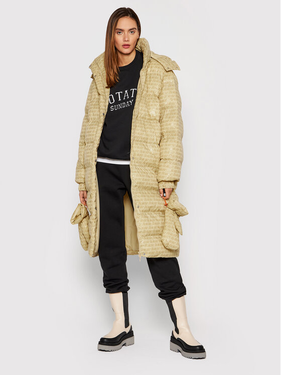 ROTATE ROTATE Зимно яке Tina RT788 Бежов Relaxed Fit