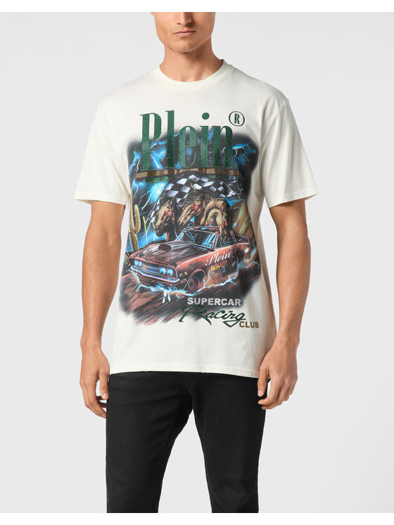 PHILIPP PLEIN PHILIPP PLEIN Tričko 22605 Biela Regular Fit
