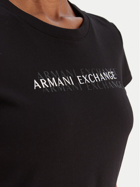 Armani Exchange Armani Exchange Tričko XW002038 AF10356 UC001 Čierna Slim Fit