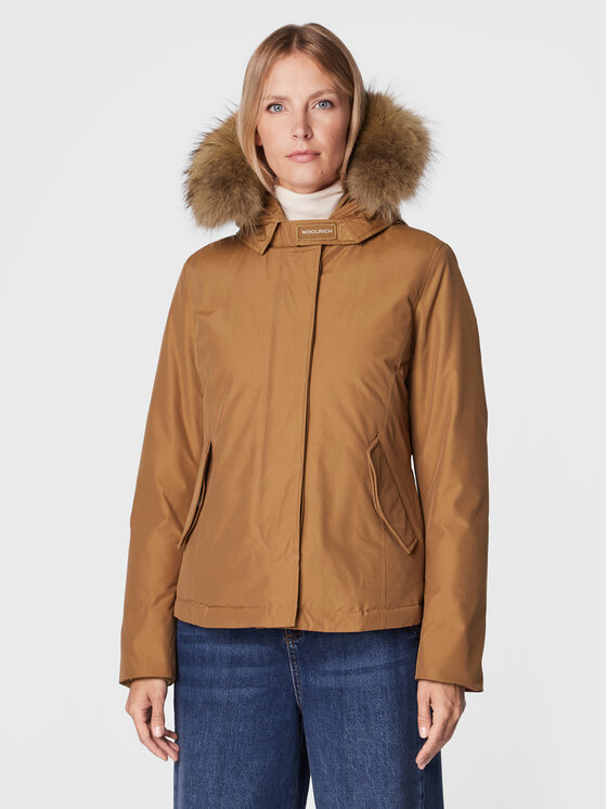 Woolrich Zimska Jakna Arctic Raccoon CFWWOU0548FRUT0001 Smeđa Regular Fit