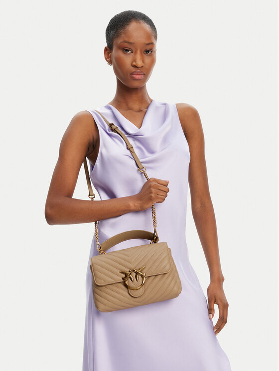 PINKO PINKO Torebka Love Lady Puff Mini Cl AI PE 25 PLTT 100044 A0GK Beżowy
