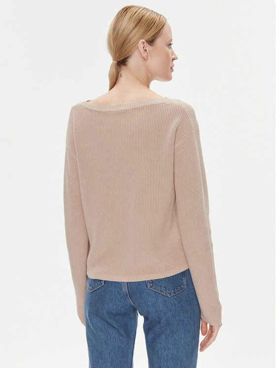 Tommy Hilfiger Tommy Hilfiger Megztinis WW0WW40345 Smėlio Relaxed Fit