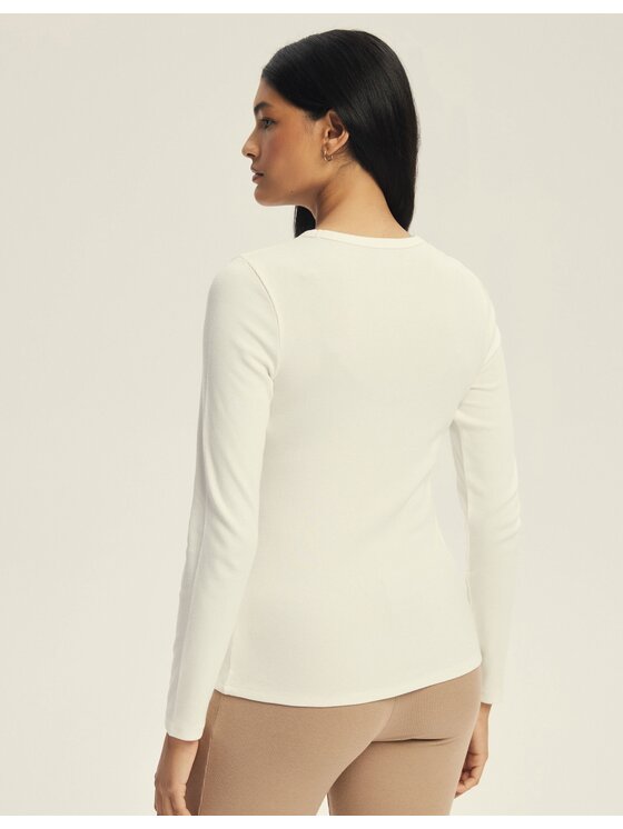 Esotiq Esotiq Bluzka 44073 Biały Regular Fit