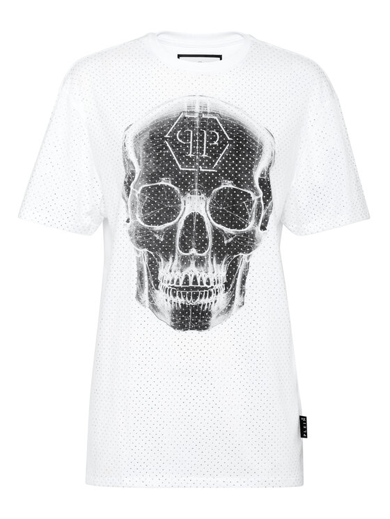 PHILIPP PLEIN PHILIPP PLEIN T-shirt 14757 Bianco Over Fit