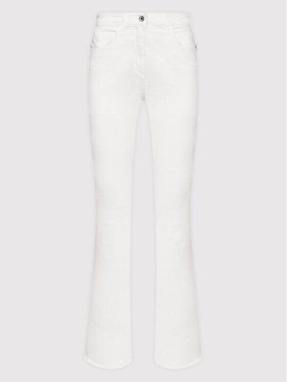 Patrizia Pepe Patrizia Pepe Blugi CP0937/DSo4/W146 Alb Skinny Fit