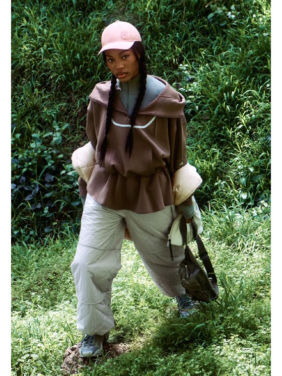 adidas by Stella McCartney adidas by Stella McCartney Bluza techniczna 157123 Brązowy Loose Fit