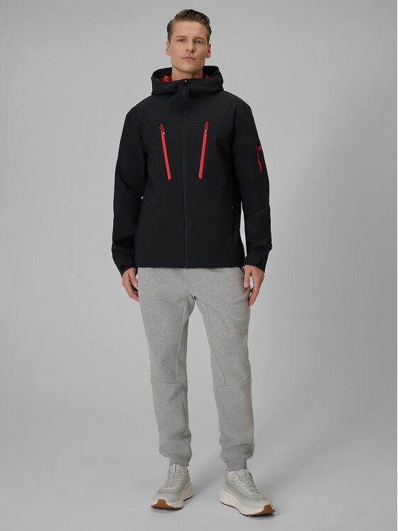 4F 4F Giacca di transizione 4FWSS26TTJAM1122-20S Nero Regular Fit