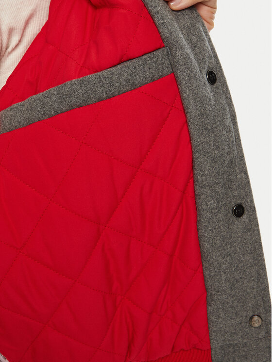 Tommy Jeans Tommy Jeans Bunda bomber DW0DW20547 Šedá Regular Fit