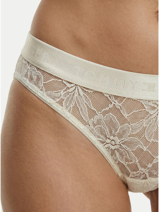 Tommy Hilfiger Tommy Hilfiger Klassischer Damenslip UW0UW06268 Écru