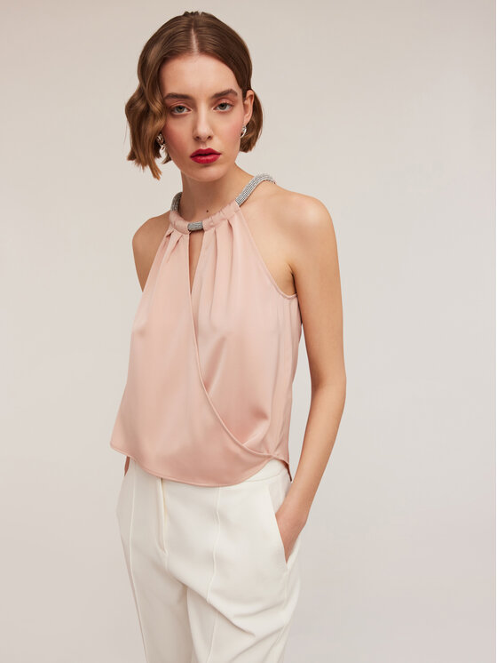 Motivi Motivi Top D716Q000433N006 Rosa Flared Fit