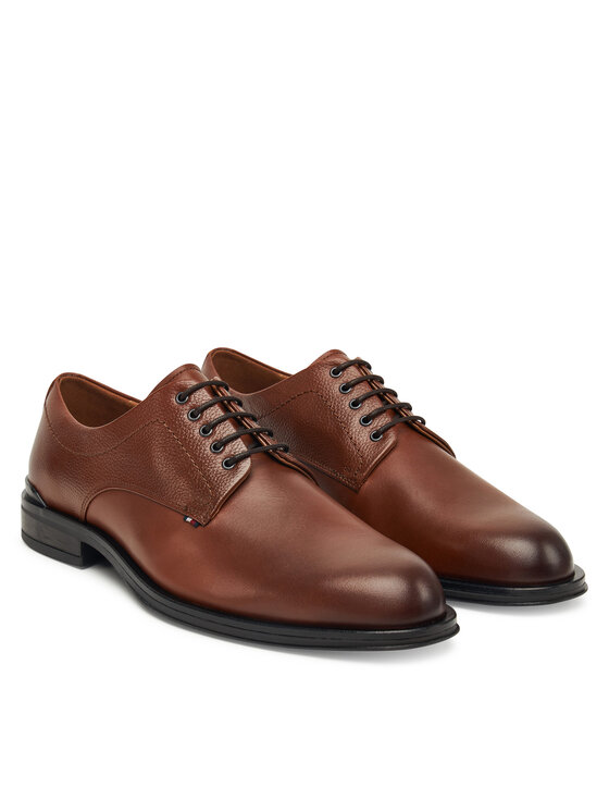 Tommy Hilfiger Tommy Hilfiger Īsi apavi Corporate Hilfiger FM0FM05581 Brūns