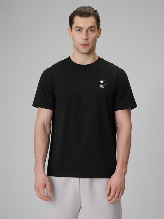 4F 4F T-Shirt COMMERCIAL 3 Czarny Regular Fit