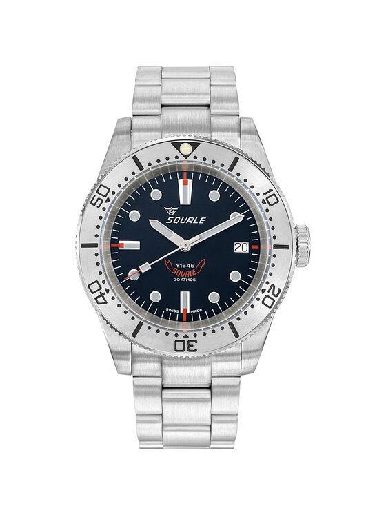 Squale Squale Zegarek 1545SSBK.AC Srebrny