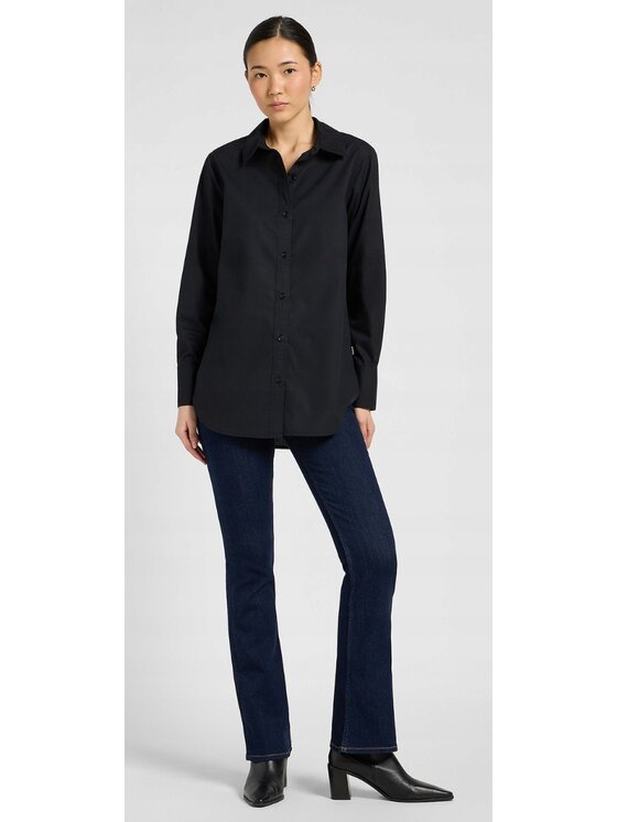 Lee Lee Koszula Classic Shirt Czarny Regular Fit