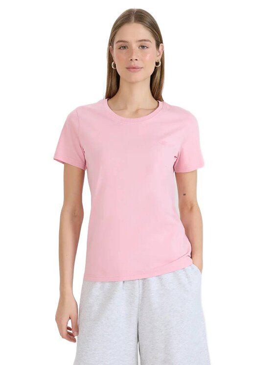 4F 4F T-shirt FWMM00TTSHF2356-56S Rosa Regular Fit