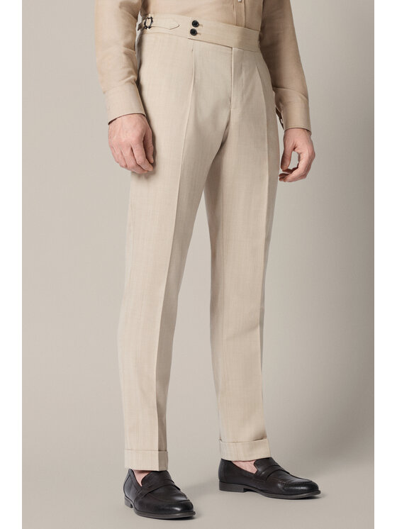 Lancerto Lancerto Garnitur Barakaldo GA073126000012 Beżowy Slim Fit