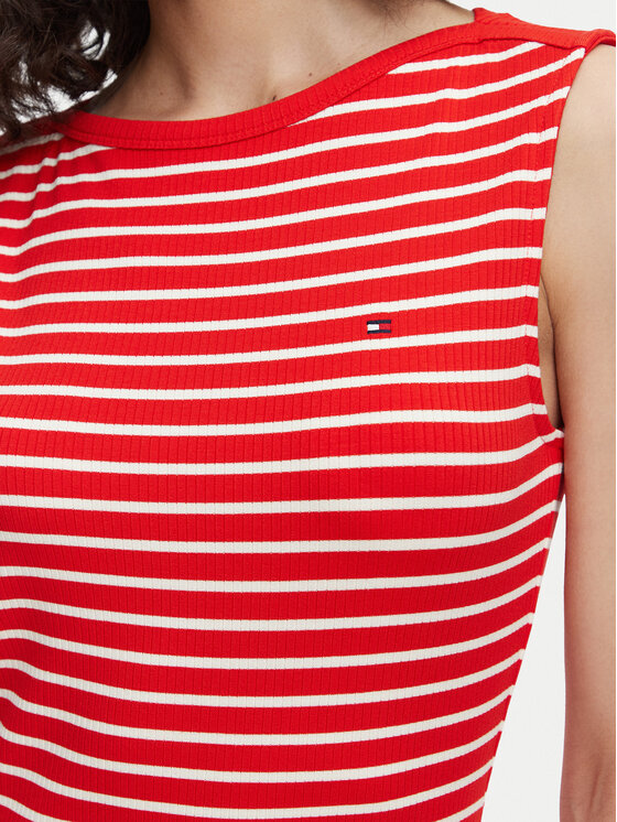 Tommy Hilfiger Tommy Hilfiger Φόρεμα καθημερινό WW0WW49311 Κόκκινο Slim Fit