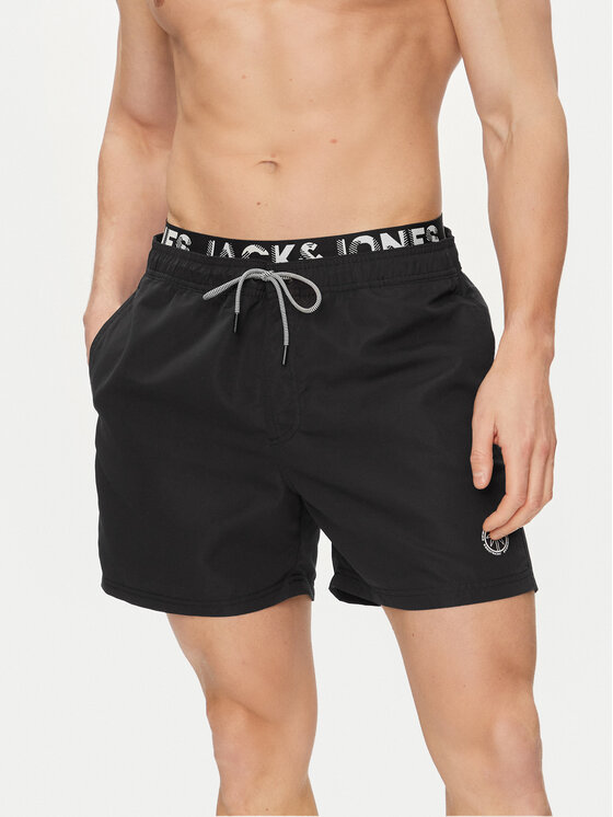 Jack&Jones Jack&Jones Plavecké šortky Fiji 12227254 Černá Regular Fit