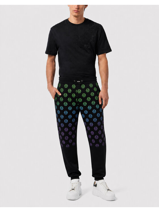 PHILIPP PLEIN PHILIPP PLEIN Spodnie dresowe 31674 Czarny Jogger Fit