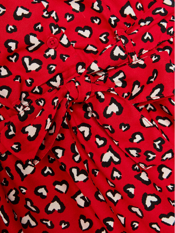 Kids ONLY Kids ONLY Sommerkleid Palma 15316557 Rot Regular Fit