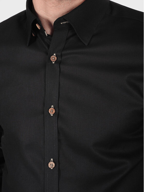 Evenemen Evenemen Koszula JAMES Czarny Slim Fit