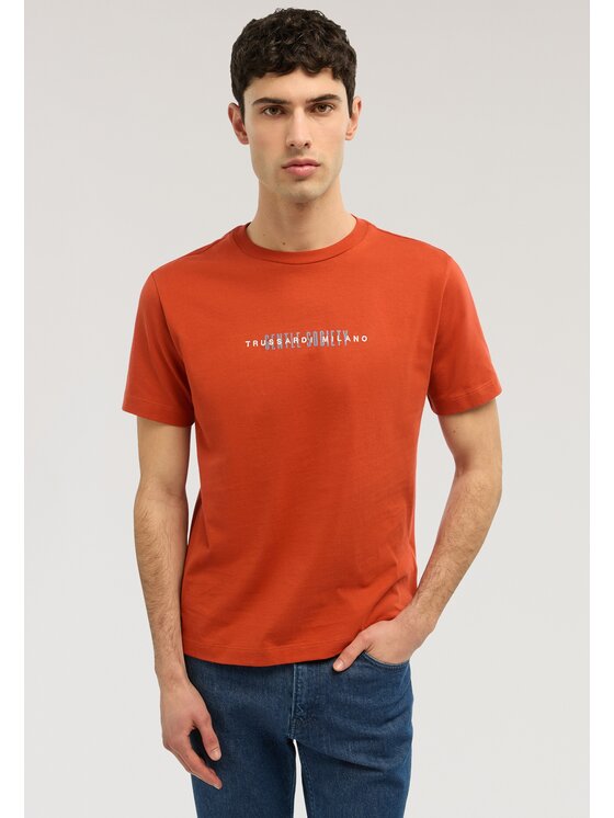 Trussardi Trussardi T-Shirt G0558000126N026 Czerwony Regular Fit