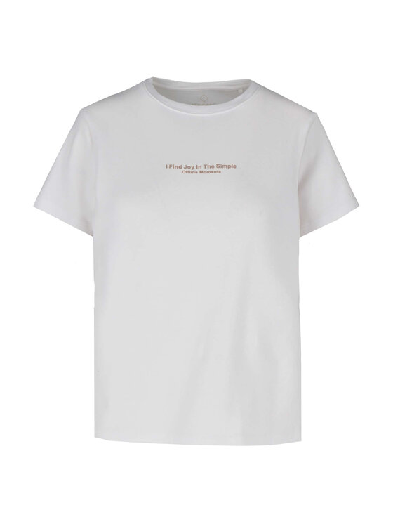 Volcano Volcano T-Shirt T-ENJOY Biały Regular Fit