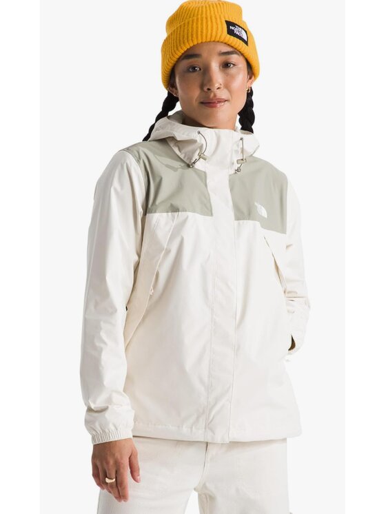 The North Face The North Face Kurtka przeciwdeszczowa ANTORA JACKET Biały Regular Fit