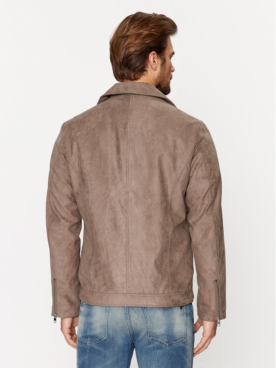 Jack&Jones Jack&Jones Geacă din imitație de piele 12236853 Maro Regular Fit