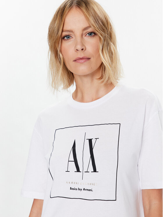 Armani Exchange Armani Exchange Sukienka codzienna 3RYA78 YJ3RZ 1000 Biały Regular Fit