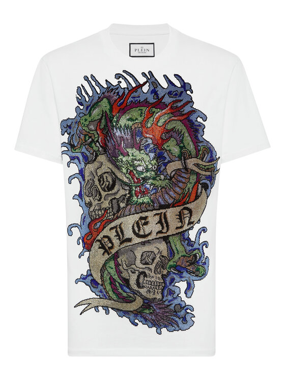 PHILIPP PLEIN PHILIPP PLEIN T-shirt 9841 Bianco Regular Fit