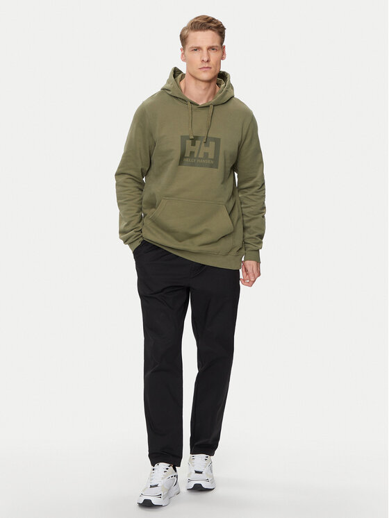 Helly Hansen Helly Hansen Džemperis ar kapuci Hh Box Hoodie 53289 Zaļš Regular Fit