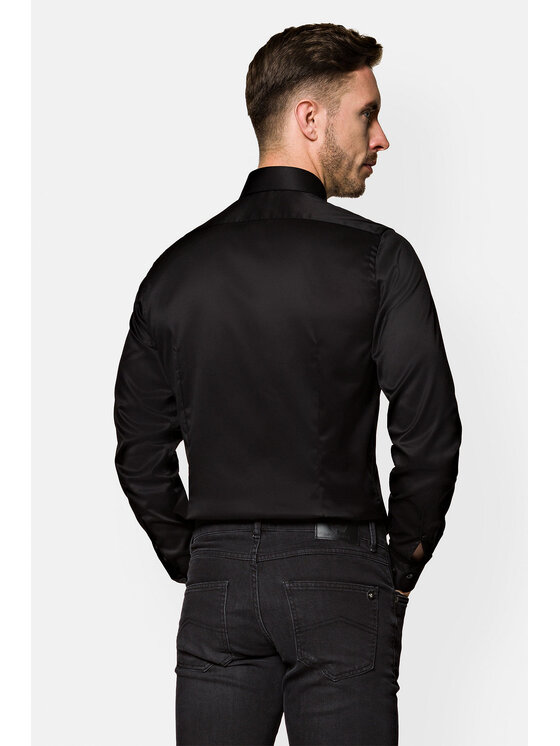 Lancerto Lancerto Koszula Blackburn KO073122000029 Czarny Slim Fit