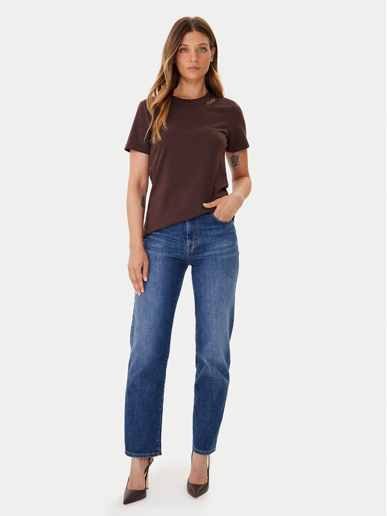 JOOP! JOOP! Tričko 58 254JE58Tori 30048474 Hnedá Slim Fit