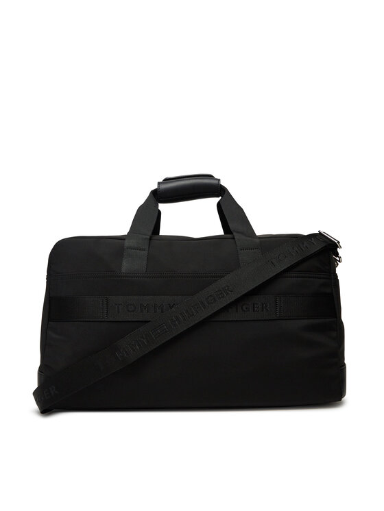 Tommy Hilfiger Tommy Hilfiger Torba Th Business Nylon Duffle AM0AM13382 Crna