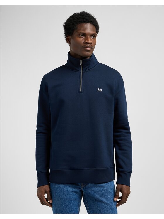 Lee Lee Bluza Half Zip Sws Granatowy Regular Fit