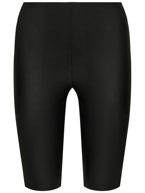 Guess Guess Műbőr rövidnadrág Ethel Pedal W0YD99 WBG60 Fekete Slim Fit