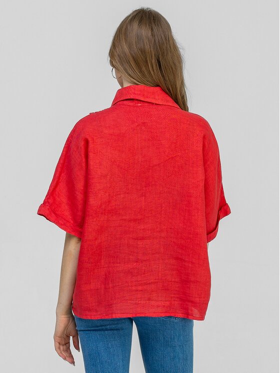 Perso Perso Halenka CHCE265028F Červená Regular Fit