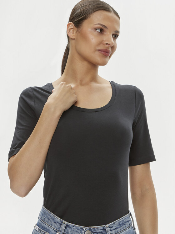Gant Gant T-särk 4203491 Must Slim Fit