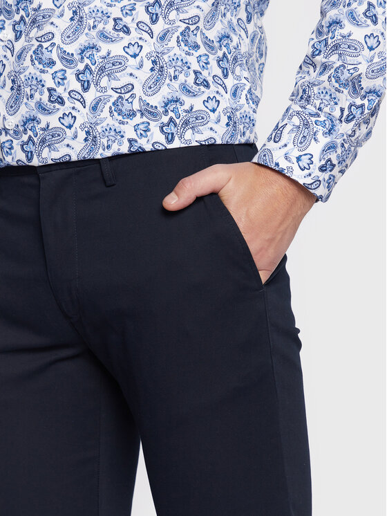 Tommy Hilfiger Tommy Hilfiger Pantaloni chino Core Denton MW0MW28884 Bleumarin Straight Fit