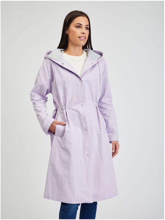Orsay Orsay Płaszcz 847017432000__38 Fioletowy Regular Fit