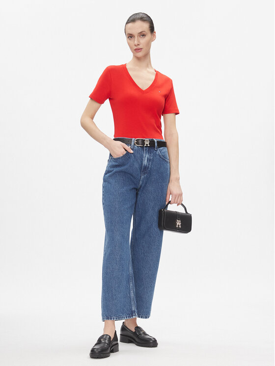 Tommy Hilfiger Tommy Hilfiger Футболка New Cody WW0WW40584 Червоний Slim Fit