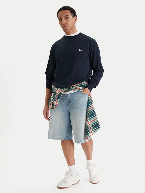 Quiksilver Quiksilver Mikina EQYFT04953 Tmavomodrá Regular Fit
