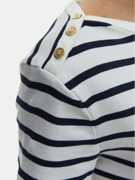 Tommy Hilfiger Tommy Hilfiger T-krekls WW0WW49250 Écru Slim Fit