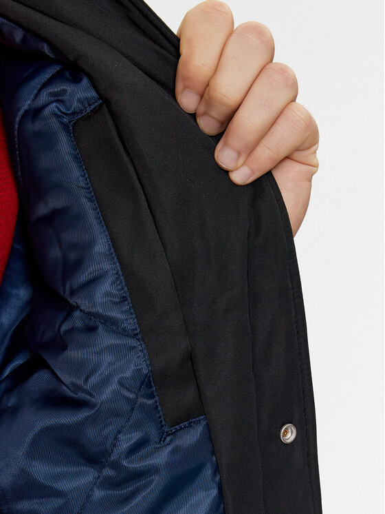 Tommy Jeans Tommy Jeans Geacă bomber Letterman DM0DM17880 Negru Regular Fit