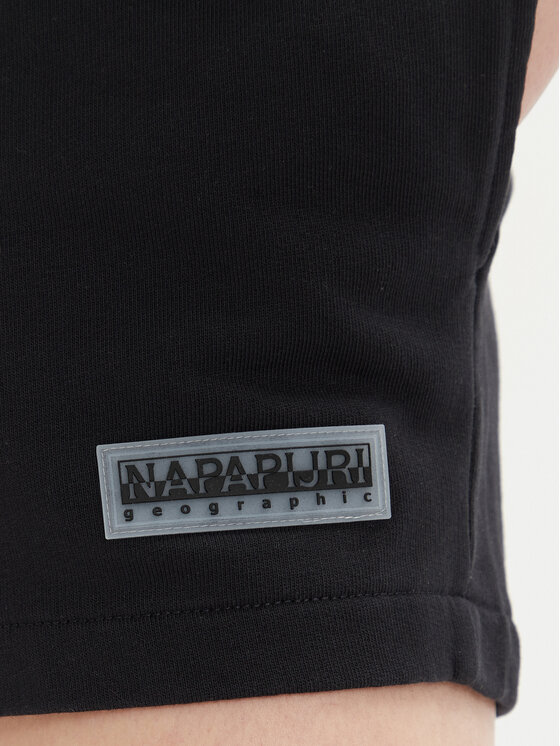 Napapijri Napapijri Szorty sportowe N-Iaato NP0A4HNP Czarny Regular Fit