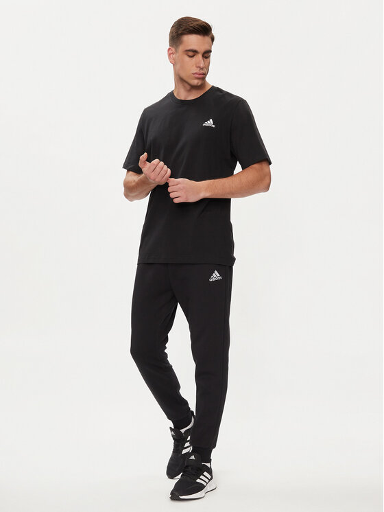 adidas Jogginghose Essentials Fleece Regular Tapered Joggers HL2236 Schwarz Regular Fit Modivo