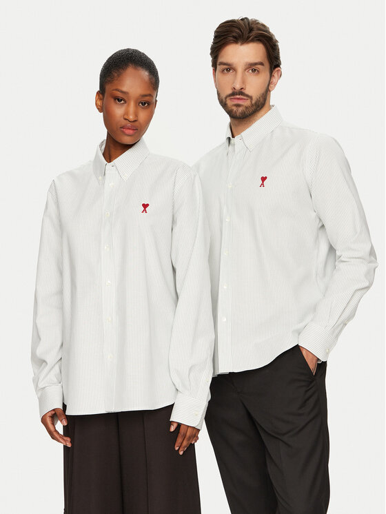 AMI Paris AMI Paris Srajca USH063.CO0087 4017 Bela Regular Fit