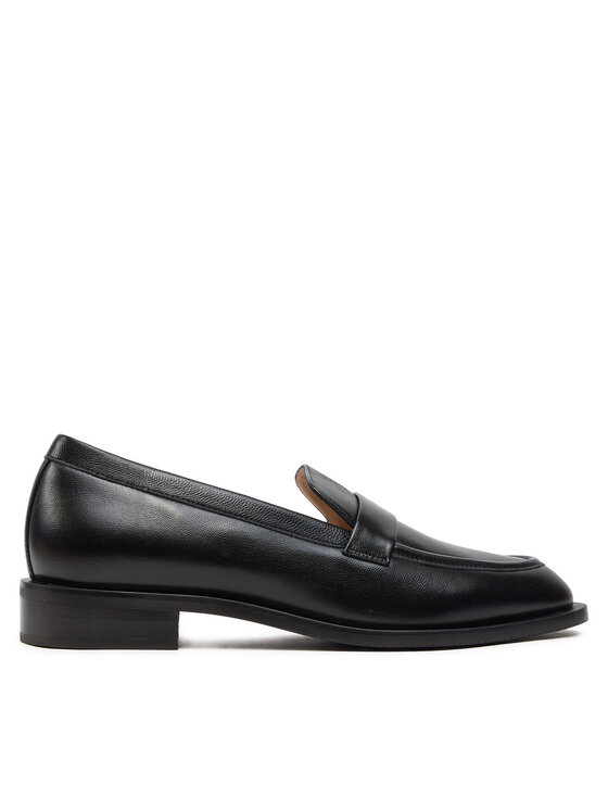 Stuart Weitzman Loaferice Palmer Sleek S5980 Crna